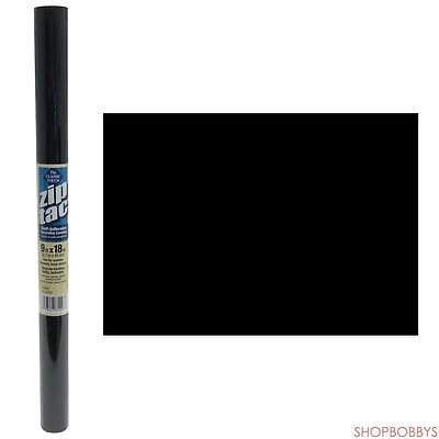 1 of 1:Zip Tac - Revestimiento decorativo autoadhesivo para estantes, negro, 9 pies x 18 pulgadas 