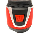 2 of 3:Mighty Power 3D LED Camping Lantern With Rubber Base, Red-Black, 750 Lumens 