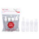 1 of 2:Bio Swiss 4-Pack Reusable Plastic Travel Bottles, Clear, 2.4 Ounces 