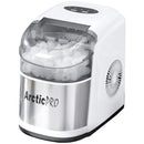 1 of 8:Arctic-Pro Easy Clean Flip-Top Lid Portable Ice Maker, White-Stainless Steel 