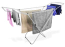 1 of 3:Tendedero Sunbeam de acero con revestimiento esmaltado, plateado, 71 x 22 x 41 pulgadas 