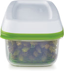 2 of 6:Rubbermaid Freshworks Produce Saver Food Storage Container, Long Rectangle, 8.4 Cup, Green 