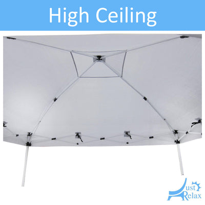 2 of 6:Just Relax Compact Travel Ready Canopy Tent With Case, White, 10x10 Feet 