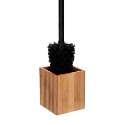 4 of 4:Brosse de toilette carrée en bambou Oslo de Bath Bliss 
