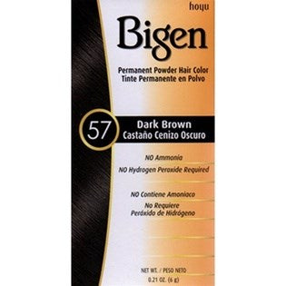 1 of 1:Bigen Permanent Powder Hair Color, 57 Dark Brown 
