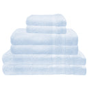 1 of 6:Juego de toallas de baño de algodón peinado Premius Premium de 6 piezas, azul cielo 