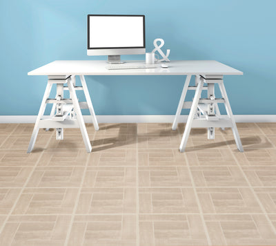 2 of 2:Nexus Saddlewood 12x12 Self Adhesive Vinyl Floor Tile - 20 Tiles/20 sq. ft. 