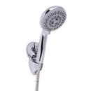 3 of 4:Bath Bliss - Cabezal de ducha doble de lujo con 5 funciones, gris 