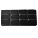 7 of 8:Pouf de rangement pliable et capitonné, similicuir noir, 76 x 38 x 38 cm 