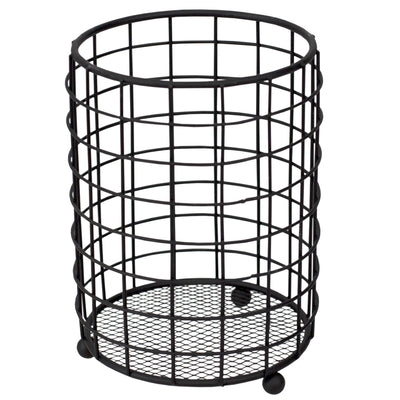 1 of 3:Home Basics Grid Cutlery Holder With Mesh Bottom, Black, 4.9x4.9x6.4 Inches. 