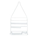3 of 3:Bath Bliss Rubber Shower Organizer Caddy, White 
