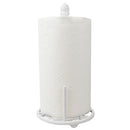 3 of 9:Home Basics Iris Collection Cast Iron Paper Towel Holder, White 