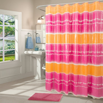 1 of 1:Heritage Luna 14-Piece Bath Set, Pink-Orange, 71x71 Inches 