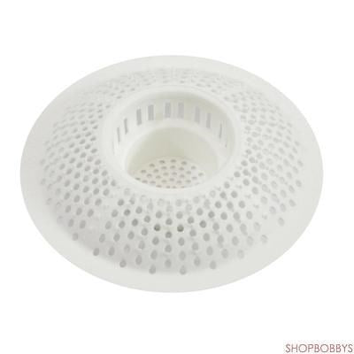 2 of 2:Colador de baño Evriholder Hair Stopper, blanco 