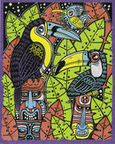 4 of 4:Crayola Art With Edge Tropical Pop Art Coloring Book Kit, 30 Pieces 
