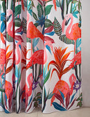 3 of 7:Classic Printed Flamingo Shower Curtain, Multi, 70X72 Inches 