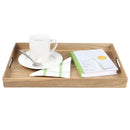 2 of 4:Plateau de service rustique en bois Home Basics, teinte bois, 13 x 18 pouces 