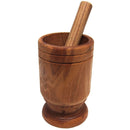 1 of 1:Juego de mortero y maja de madera natural Mirella - Extra grande 