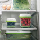 5 of 6:Rubbermaid Freshworks Produce Saver Food Storage Container, Long Rectangle, 8.4 Cup, Green 