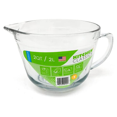 1 of 4:Kitchen Classics Glass Measruing Batter Bowl, Mix and Measure, 2 Quart 