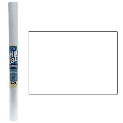 1 of 1:Zip Tac Self-Adhesive Decorative Shelf Liner White - 9 Ft X 18 In 