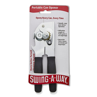 3 of 3:Swing-A-Way Portable Can Opener, Black & Silver, 7x2.5x1.5 Inches 