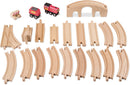 3 of 4:Melissa & Doug Coffret de train classique en bois en forme de huit, 22 pièces 
