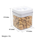 12 of 12:Home Basics Twist N’ Lock Square Food Storage Canister, Clear, 1 Liters 
