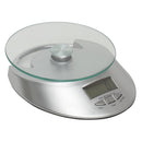 1 of 7:Home Basics Digital Kitchen Food Scale with Tempered Glass Platform, 7.75x5.75x1.75 Inches 
