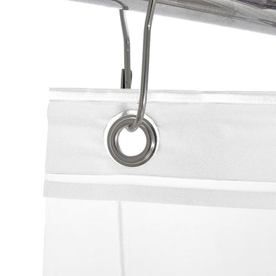 5 of 6:Bath Bliss Sanitized Peva Shower Liner in Super Clear 