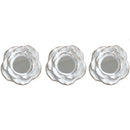 1 of 2:Ensemble de 3 miroirs floraux en résine Premius, décoration murale, blanc, 20 cm 