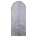 4 of 4:Home Basics Herringbone Non-Woven Dress Bag with Clear Plastic Panel, Grey 