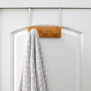 2 of 4:Simplify Bamboo Over the Door 3 Hook Rack, White 