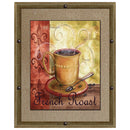 1 of 1:PREMIUS French Roast Framed Wall Art With Buttons, 11x13 Inches 