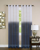 3 of 3:Panneau de fenêtre à œillets Essence Sheer Ombre, bleu, 52 x 84 pouces 
