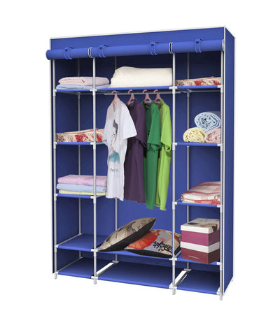 1 of 4:Armoire de rangement indépendante en tissu non tissé Home Basics, bleu marine 