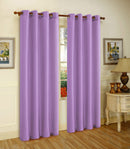 1 of 5:Panel de ventana con ojales de seda sintética Melanie, lavanda, 55 x 95 pulgadas 