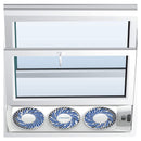2 of 5:Bionaire Compact Window Fan with Manual Controls, 3 Blades, White 