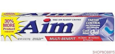 1 of 1:Aim Tartar Control Plus Gel blanqueador Pasta dental, 6 onzas 