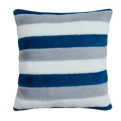 1 of 5:Bearpaw - Almohada decorativa de piel sintética, color azul marino, 20.0 x 20.0 in 