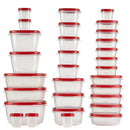 2 of 4:Rubbermaid 60-piece Easy Find Lid Food Storage Container Set, Red 