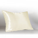 1 of 1:Better Home - Protector de almohada con cremallera, 100 % satén, tamaño estándar, color beige, 19 x 25 
