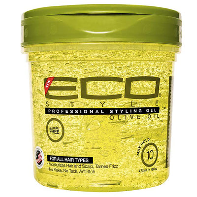 1 of 1:Gel coiffant professionnel ECO Style, huile d'olive, tenue maximale 10, 473 ml 