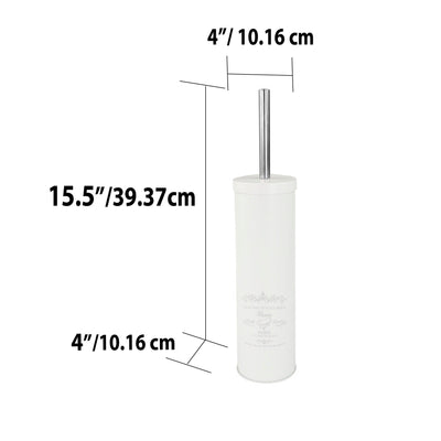 8 of 8:Home Basics Paris Design Escobillero, Blanco 