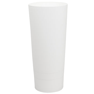 4 of 7:Home Basics Plastic Tapered Toilet Brush And Holder, White, 4x15 Inches 