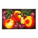 1 of 1:Tapis de cuisine imprimé pêche et myrtille, multicolore, 45,7 x 76,2 cm 