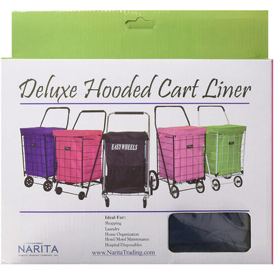 3 of 4:Narita Deluxe Waterproof Hooded Shopping Cart Liner, Green, Jumbo 