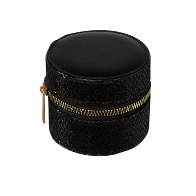 4 of 4:Ruby + Cash Circle Travel Jewelry Accessory Organizer, Black 