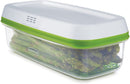 3 of 6:Rubbermaid Freshworks Produce Saver Food Storage Container, Long Rectangle, 8.4 Cup, Green 