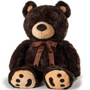 1 of 8:JOON Énorme ours en peluche avec ruban, marron foncé 